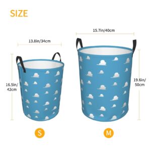 Aimeryup Cloud Laundry Basket Hamper Dirty Clothes Hamper For Laundry Waterproof Laundry Baskets with Handles Storage Basket for Toys Clothes Organizer Bedroom Decor, Small