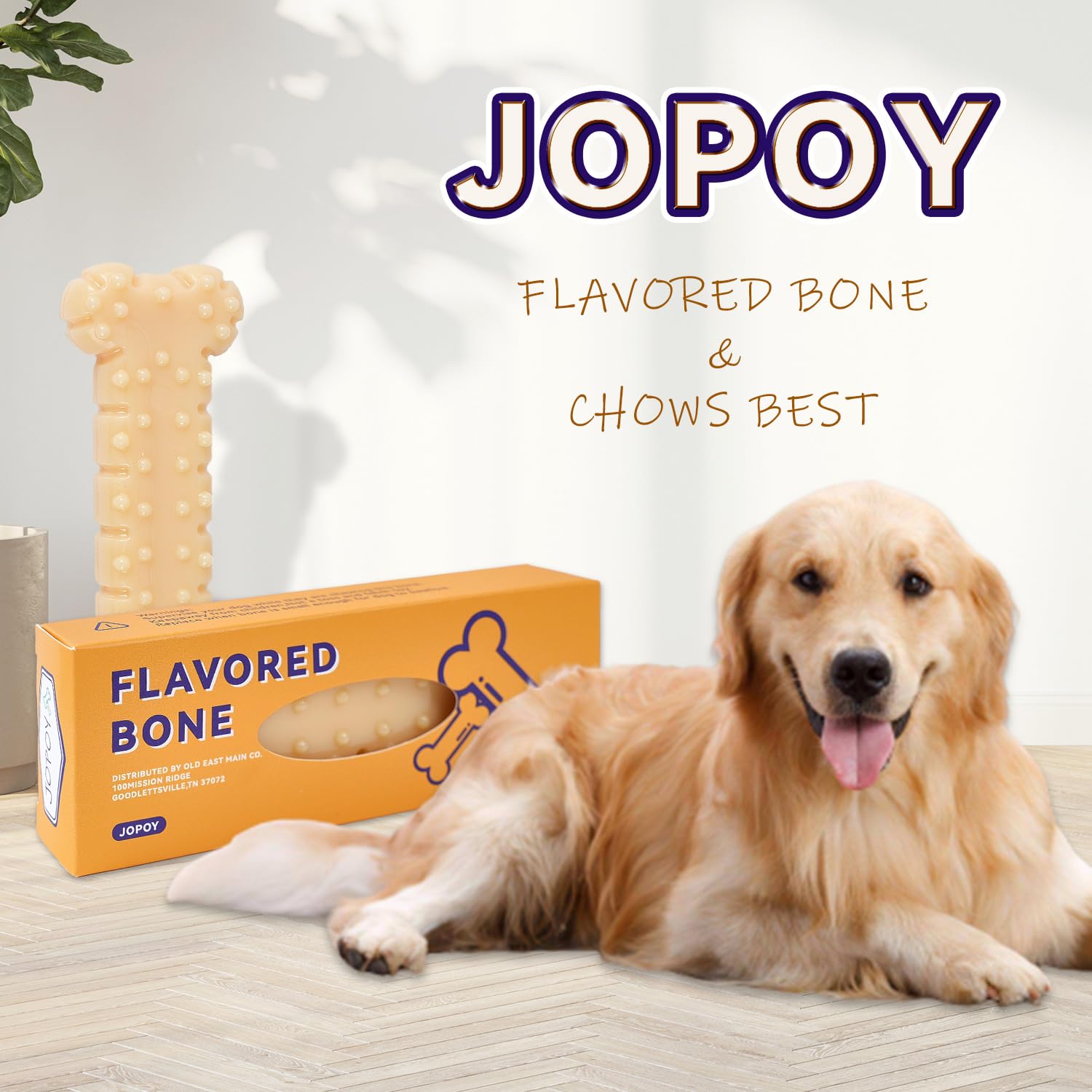 JOPOY Dog Chew Toys for Aggressive Chewers Large Breed, Non-Toxic Nlyon Indestructible Dog Toys, Tough Durable Puppy Chew Toy for Medium Large Dogs - Fun to Chew