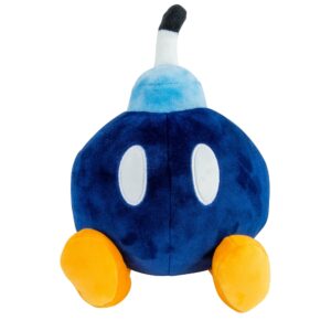 club mocchi mocchi- super mario plush - bob-omb plushie - squishy mario toys - plush collectible mario figures - soft plush toys and mario room decor - 6 inch