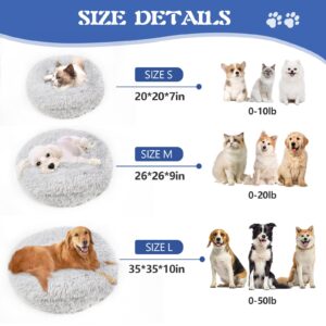 ShinHye Small Dog Bed Cat Bed Dog Bed with Blanket Plush Fluffy Hooded Dog Bed, Small Dog beds with Cover Cozy for Indoor Cats, Blanket Dog Beds Calm Anti-nxiety Dog Bed Washable