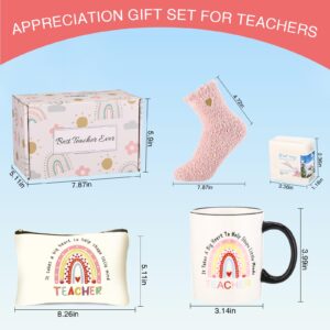 Teacher Gifts for Women,Teacher Appreciation Gifts Graduation Best Gifts Teacher’s Day Gifts,Mothers Day Gifts for Teacher,Unique Gifts Box Funny Gift Set Teacher Mug