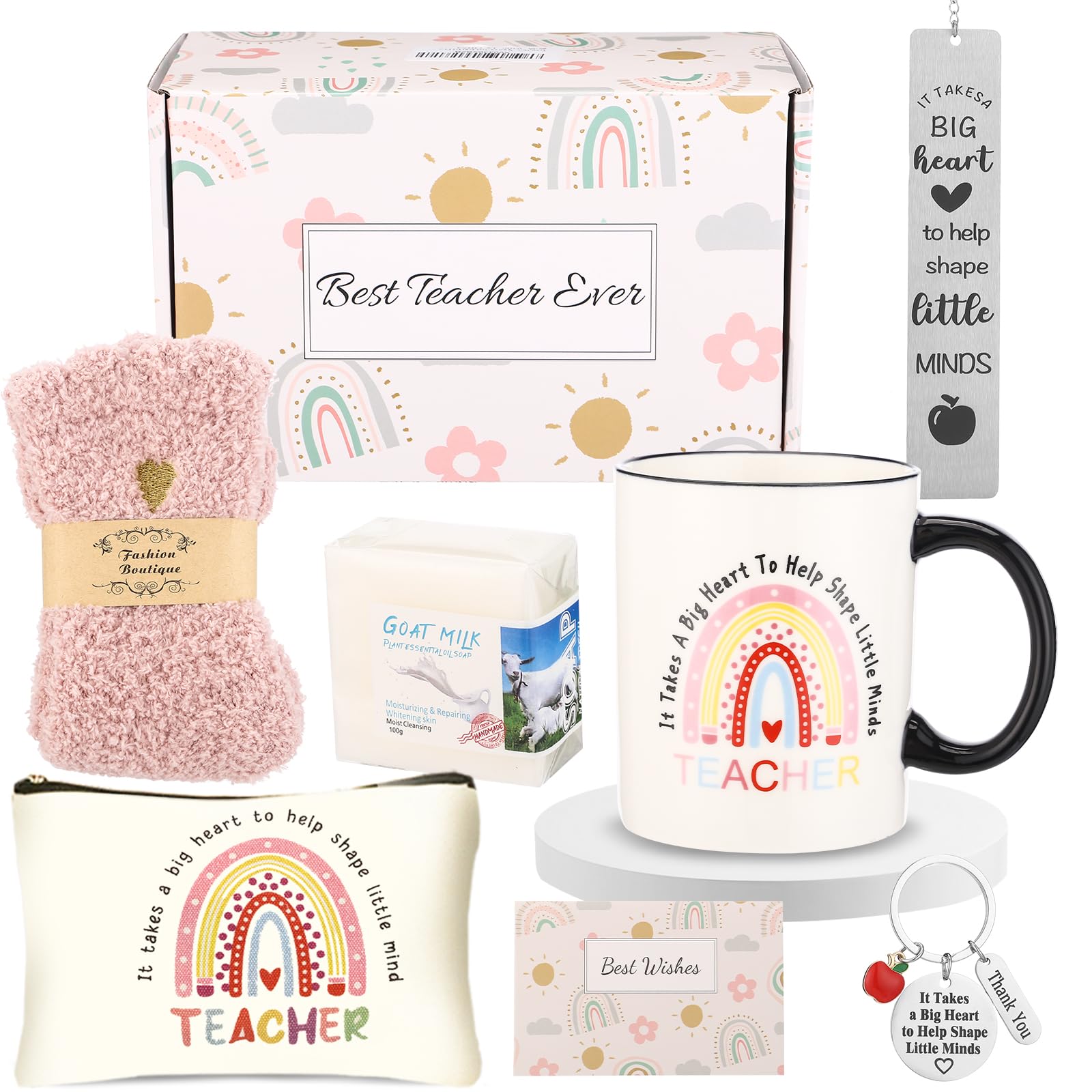 Teacher Gifts for Women,Teacher Appreciation Gifts Graduation Best Gifts Teacher’s Day Gifts,Mothers Day Gifts for Teacher,Unique Gifts Box Funny Gift Set Teacher Mug