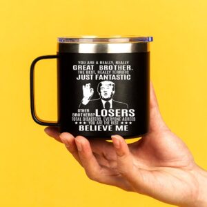 Edizzone Gifts for Brother -14Oz Cup - Brother Gifts - Best Brother Birthday Gift – Birthday Gifts for Brother - Gifts for Brother From Sister - Christmas Gifts for Brother