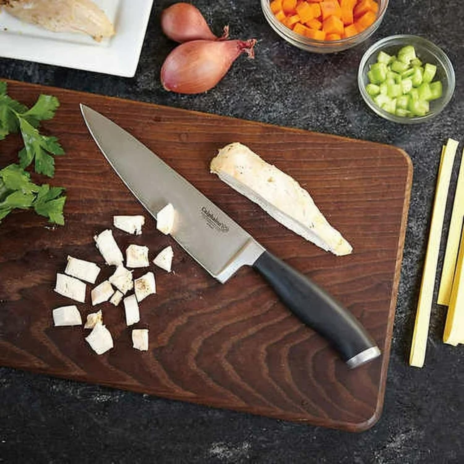 Calphalon Contemporary SharpIN Self-Sharpening Knife Set, 18 CT, Steel