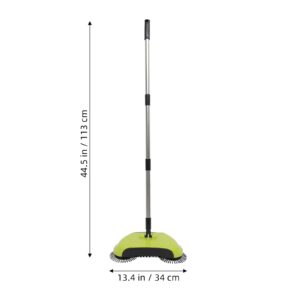 MUCKLILY Cleaning Sweeper 3 1 Hand Sweeper and Pan Cleaning Stick to Rotate - Push Cleaning Mop