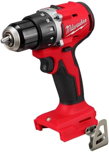 Milwaukee 3601-20 M118 18V Lithium-Ion Brushless Cordless 1/2 in. Compact Drill/Driver (Tool Only), Red