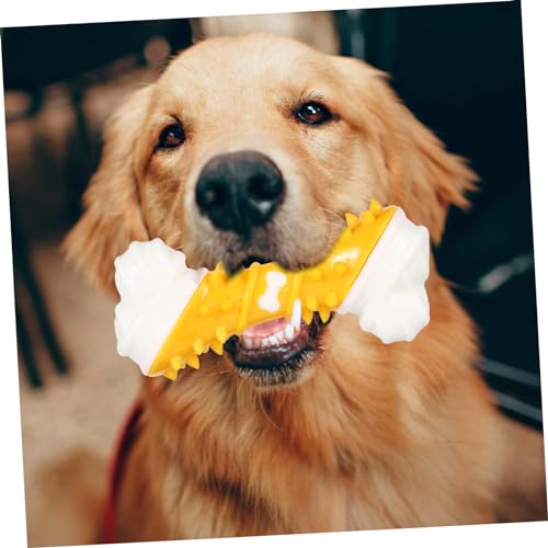 Beavorty 3pcs Pet Teething Toys Chew Toys for Puppies Dog Toys for Small Dogs Dog Teeth Cleaning Toy Bone Dental Chew Toy Teeth Training Dog Bone Puppy Bone Toy Pet Bone Toy Pet Molar Toy