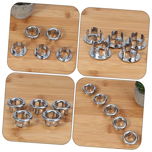 20pcs Wash Basin Overflow Ring Sink Overflow Ring Bathtub Decor Sanitary Sink Ring Basin Rings Bathroom Kitchen Sink Bath Tub Accessories Household Pot Supplies Plastic Plating