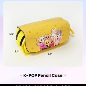 Swico Remado Kpop Cute Cartoon Marker Pen Organizer Handheld Pen Pouch Big Storage SKZ Pen Pouch Bag