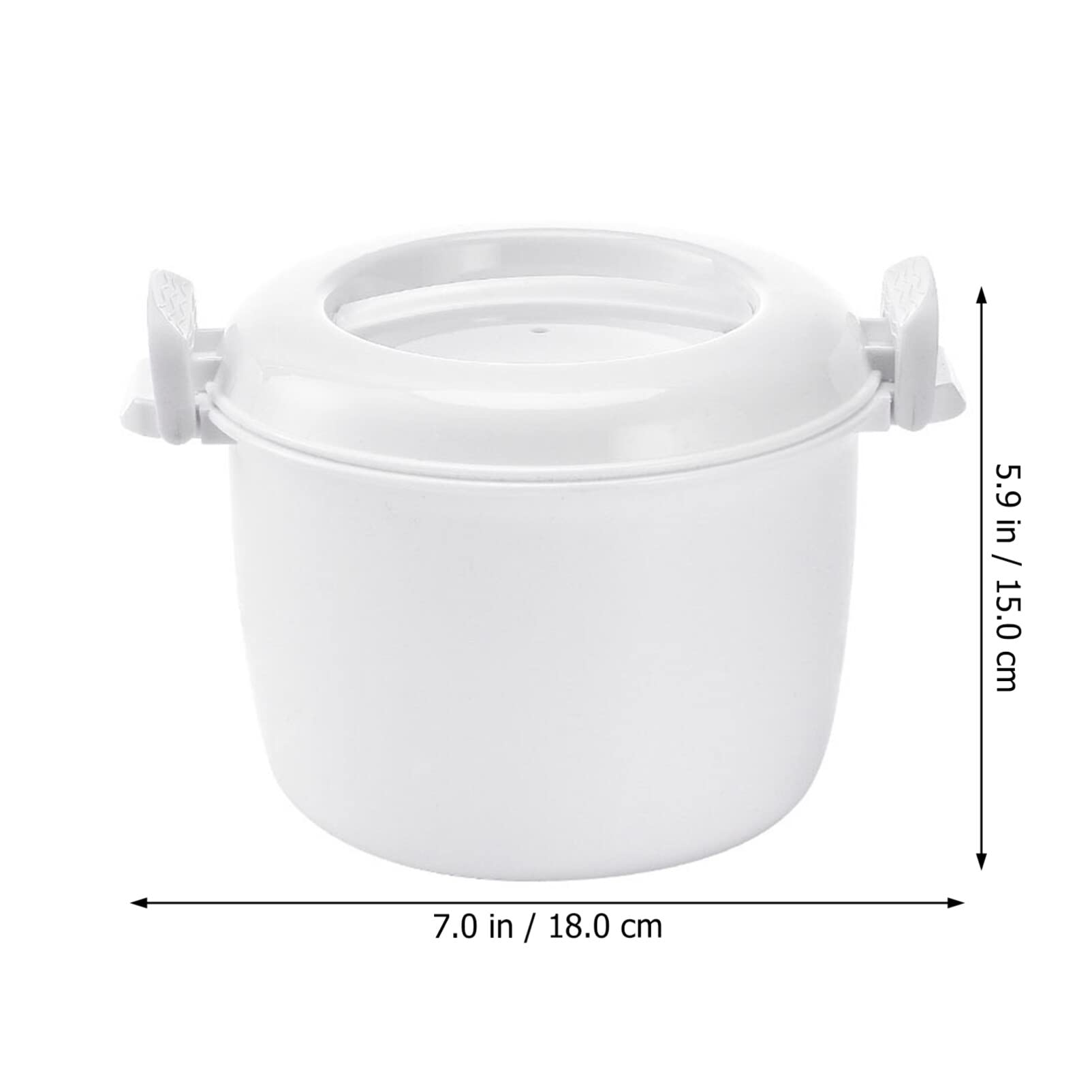 BESTOYARD Microwave Rice Cooker Mini Rice Cooker Portable Steamer Pasta Cooker Food Steamer Pot for Cooking Soup Rice Chicken S