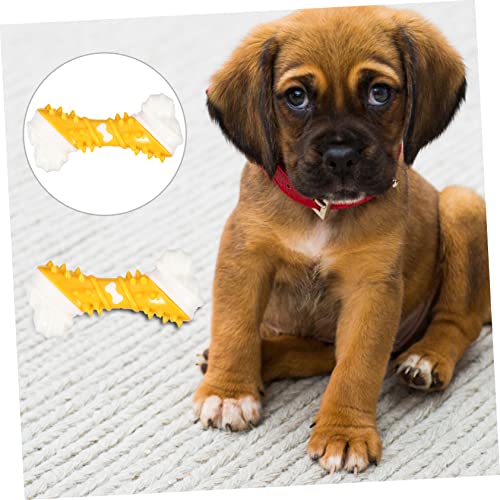 Beavorty 3pcs Pet Teething Toys Chew Toys for Puppies Dog Toys for Small Dogs Dog Teeth Cleaning Toy Bone Dental Chew Toy Teeth Training Dog Bone Puppy Bone Toy Pet Bone Toy Pet Molar Toy