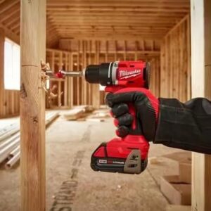 Milwaukee 3601-20 M118 18V Lithium-Ion Brushless Cordless 1/2 in. Compact Drill/Driver (Tool Only), Red