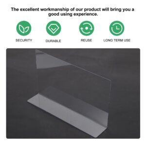 OFFSCH 8 Pcs Clear Plastic Shelf Dividers for Closet Organization Adjustable Shelf Separators for Neatly Organizing Clothes Towels and Accessories