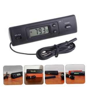 4 Sets Aquarium Thermometer Fridge Thermometer Fish Tank Supply Fish Tank Thermometer Reptile Tank Thermometer Digital Display Thermometer Temperature Measure Device Car Abs