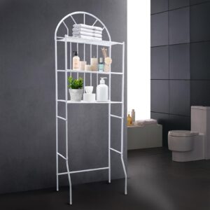 Over The Toilet Storage Rack, 3 Tier Bathroom Space Saver Above Toilet Shelf Rack, Free Standing Bathroom Organizers And Storage Over Toilet, Easy to Assemble, Fit Most Toilet, 24.8x13.4x69.7inch