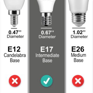 ILC E17 LED Light Bulbs (40w Equivalent) 5W, Color Changing RGB, 5700K Daylight White, 12 Colors 2 Modes Timing with Remote Control (4 Pack)