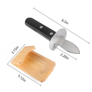 Oyster Clamp, Oyster Shucking Clamp, 2024 Newest Oyster Knife Shucker Set - Safe Fast Essential Seafood Tools (2pcs)