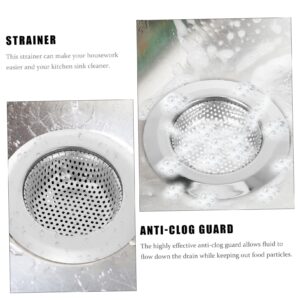 2pcs Sink Filter Bath Tub Hair Catcher Bath Sink Shower Clog Cover Kitchen Sink Draining Basket Kitchen Sink Drain Basket Toilet Sink Stainless Steel Filter Screen Broadside