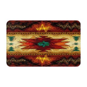 qchaor 20x31.5in native american southwestern navajo art keep warm non slip modern area rugs bathroom rugs outdoor rugs doormats room decor rugs for living room playing room kitchen rugs