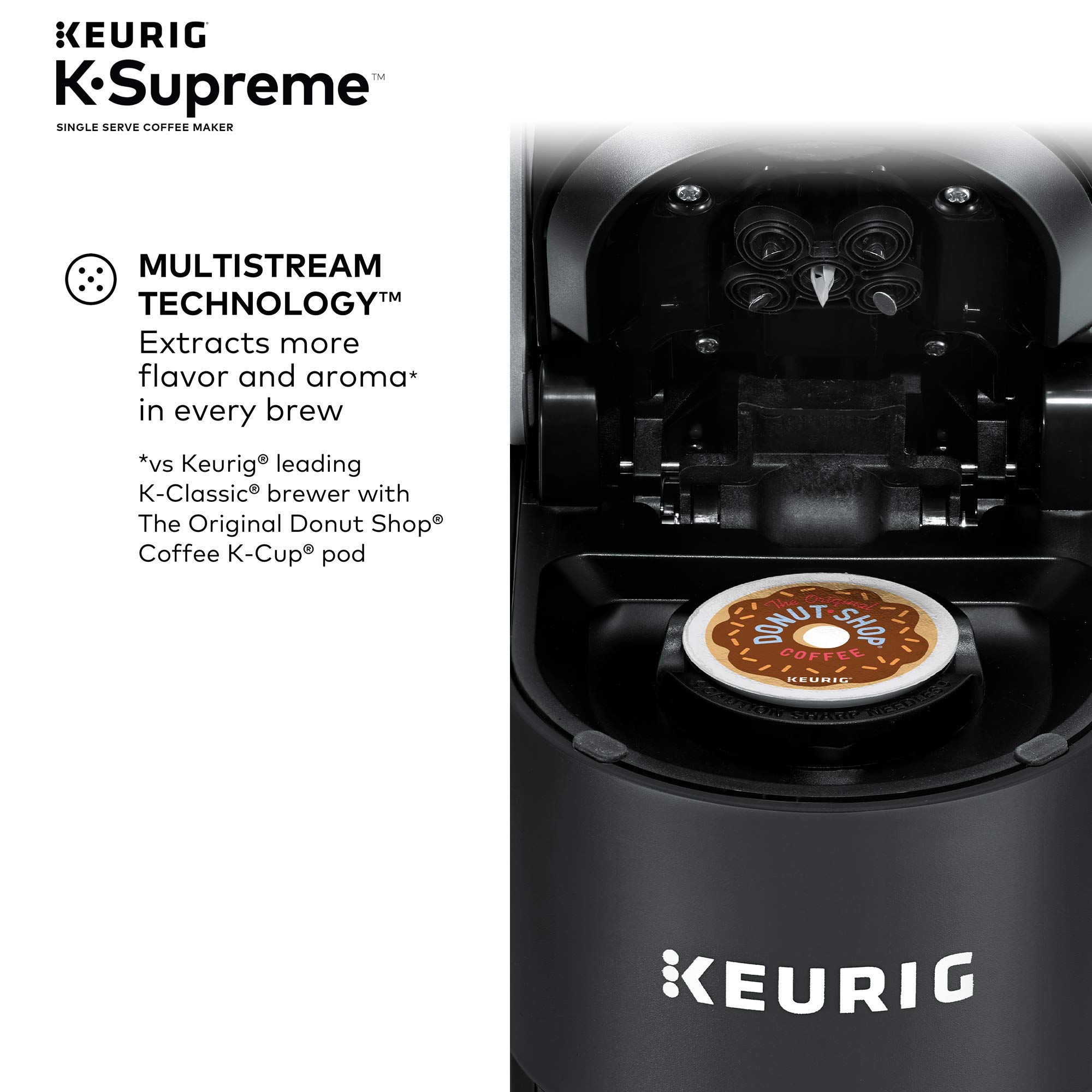 Keurig® K-Supreme Single Serve K-Cup Pod Coffee Maker & Brewer Cleanse Kit For Maintenance Includes Descaling Solution & Rinse Pods