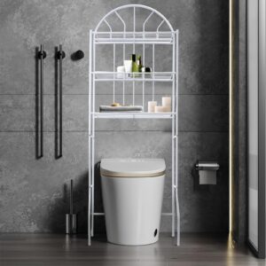 Over The Toilet Storage Rack, 3 Tier Bathroom Space Saver Above Toilet Shelf Rack, Free Standing Bathroom Organizers And Storage Over Toilet, Easy to Assemble, Fit Most Toilet, 24.8x13.4x69.7inch