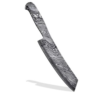 Hercules Knives Custom Hand Forged Damascus Steel Blank Blade Chef Knife - Kitchen Knife Damascus Billet Bar Handmade Knife Making Supply