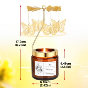 Unique Birthday Gifts for Women,Valentines Day Candles Gifts for Women,Rotatable Scented Candle Gift for Anniversary,Mothers Day Gifts from Daughter Son Sister (Butterfly)