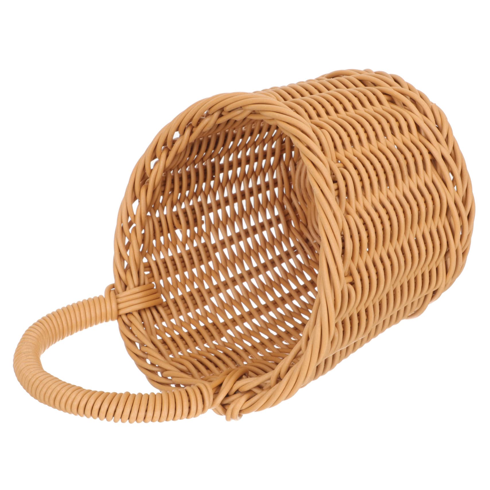 Ciieeo 3pcs Storage Basket Wall Basket Decor Willow Basket Japanese Decor Wicker Wall Baskets Straw Basket Teardrop Wall Basket Woven Easter Basket Plastic Rattan Basket Key