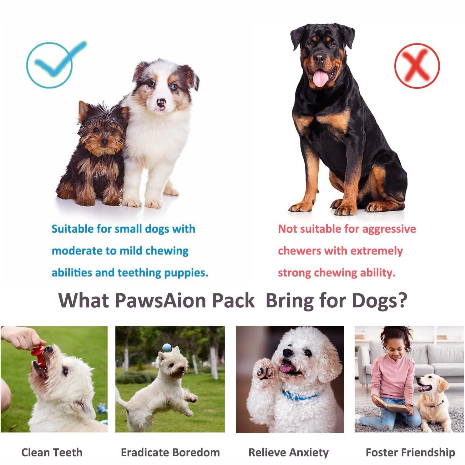 PawsAion 20 Pack Puppy Toys Set - Puppy Chew Toys for Teething, Interactive Dog Teething Toy for Small Breeds - Tough Rope Toys for Puppies, Cute Soft Rubber Toys Bundle for Teeting Pets