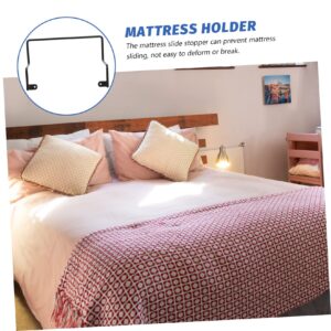 MAGICLULU 2pcs Non Mattress Slide Stopper Retainer Bar for Bed Frame Adjustable Furniture Stoppers to Prevent Sliding Compatible with Twin Mattress Pads Easy Installation