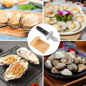 Oyster Clamp, Oyster Shucking Clamp, 2024 Newest Oyster Knife Shucker Set - Safe Fast Essential Seafood Tools (2pcs)