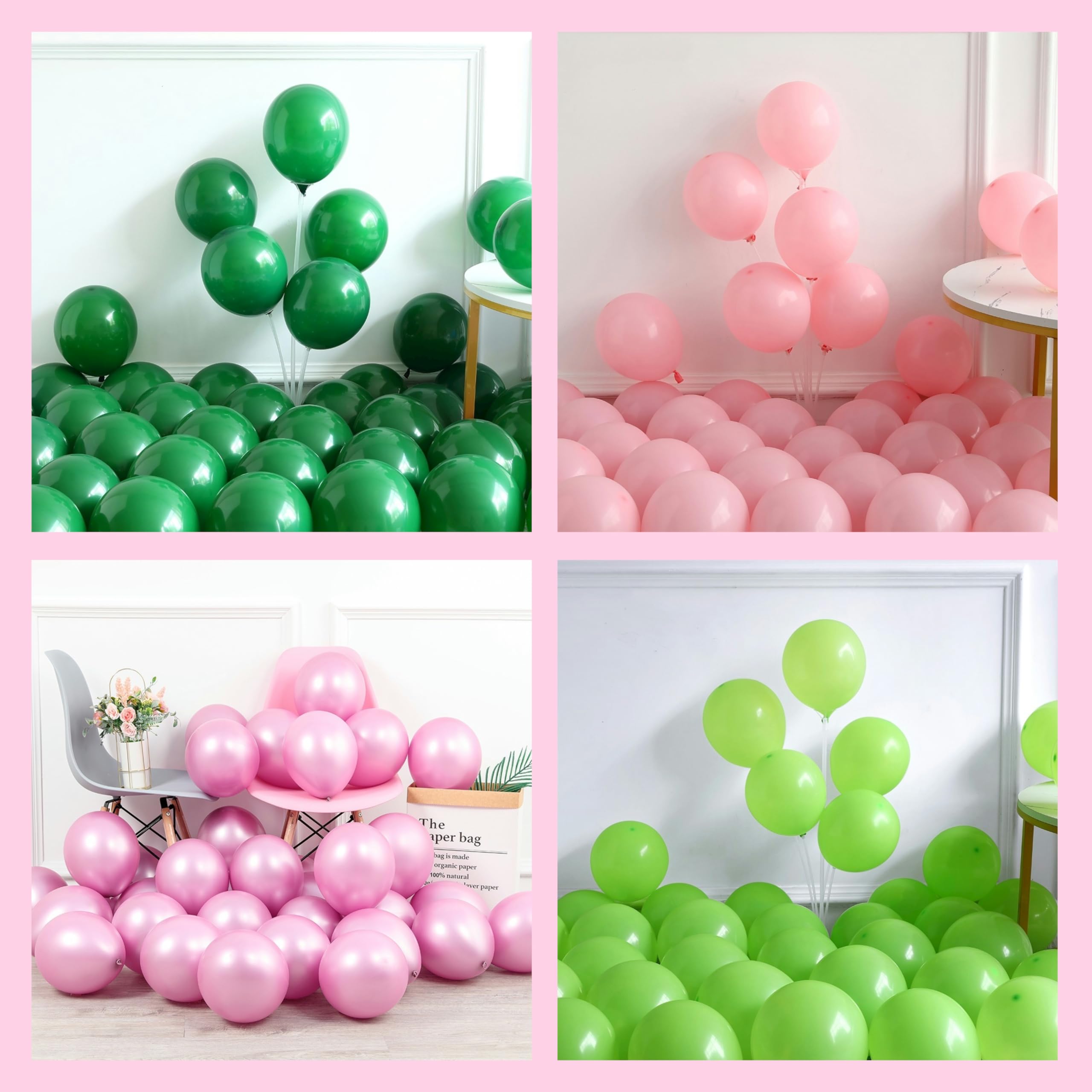 Enanal Hole in One Balloon Garland Arch Kit, 153pcs Pink Green Balloons with Star Golf Clubs and Golf Foil Balloons for First Birthday Decoration Golf Party Girls Birthday Baby Shower Supplies