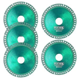 indestructible disc for grinder, upgraded angle grinder cutting disc, ultra-thin saw blade diamond cutting wheels, cutter saw for glass wood stone metal ceramic tile inner hole 20mm (5pcs)