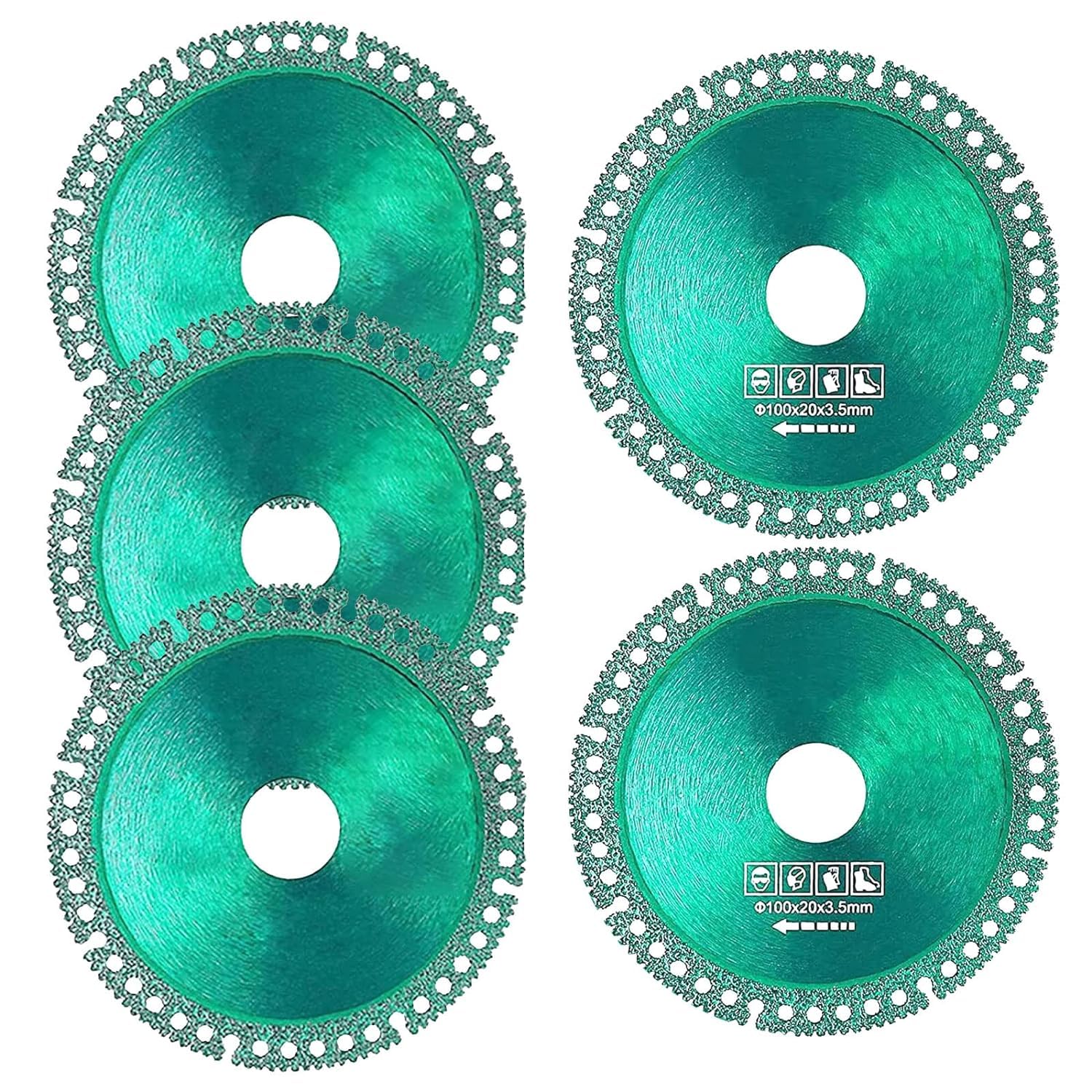 Indestructible Disc for Grinder, Upgraded Angle Grinder Cutting Disc, Ultra-Thin Saw Blade Diamond Cutting Wheels, Cutter Saw for Glass Wood Stone Metal Ceramic Tile Inner Hole 20mm (5Pcs)