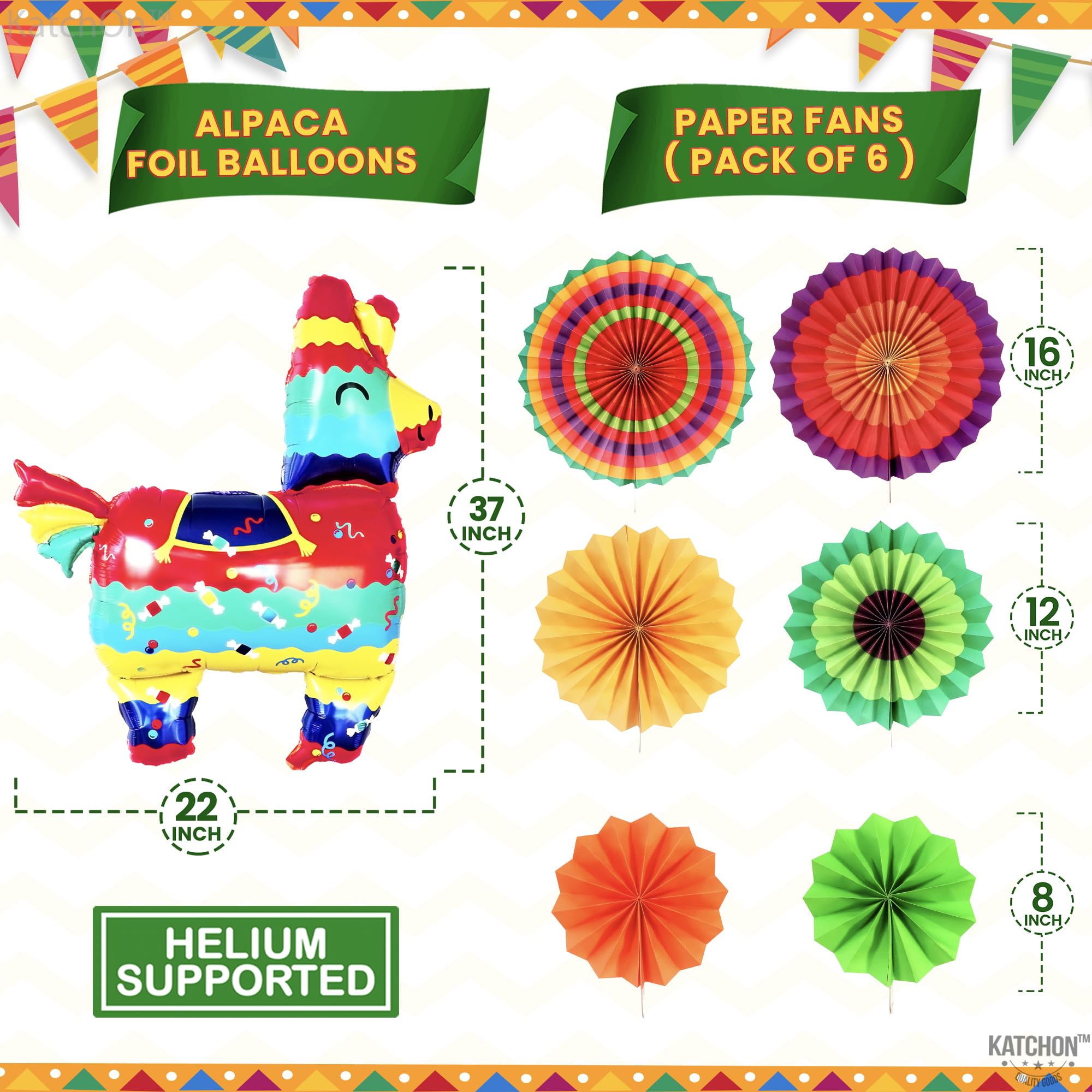 KatchOn, 30 PCS Taco Bout A Fiesta Decorations - Mexican Party Decorations | Mexican Banner, Taco Balloons | Fiesta Balloons for Fiesta Party Decorations, Taco Decorations | Taco Party Decorations