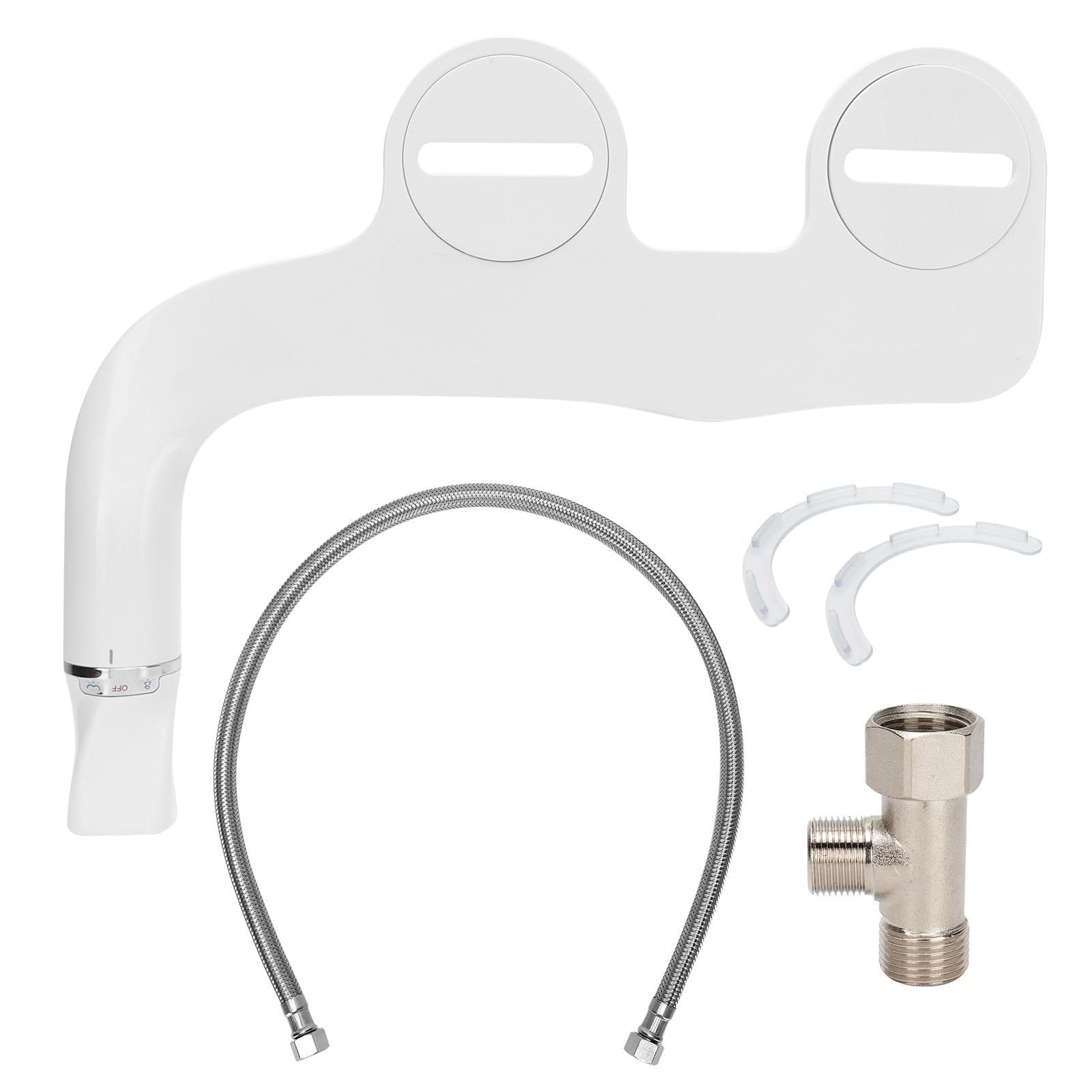 Cechoayuu Dual Nozzle Bidet Attachment,Nozzle Bidet Toilet Attachment Non‑Electric Bidet Bathr