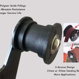 5/8-11 UNC Angle Grinder Belt Sander Adapter, Angle Grinder Attachment, Pipe Tube Bracket Accessory Grinder Bearing Sanding Support Tool for Polishing Rust Removal 20-40mm Belt