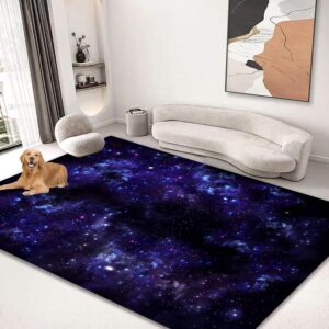 kksme large area rug carpet floor washable mats rugs 5'x6' for living room bedroom home decor galaxy star nebula astral