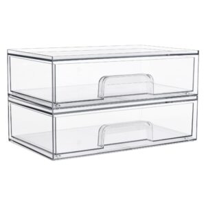 Vtopmart 4 Pack Large and 2 Pack 12''W Stackable Storage Drawers