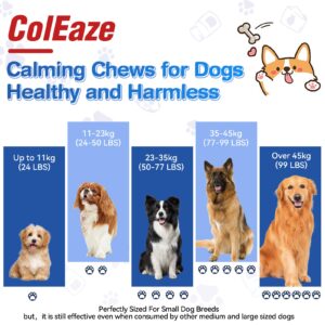 Calming Chews for Dogs - Dog Anxiety Relief,Dog Calming Treats - Supplements Calming Chews for Dogs 7 oz 90 Count