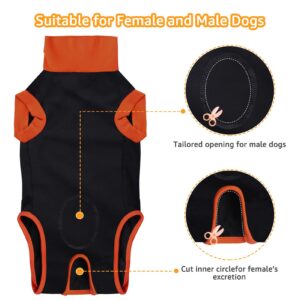 iBuddy Dog Surgical Recovery Suit, Professional Pet Recovery Shirt Dog Abdominal Wounds Bandages for Male Female，Anti Licking Breathable Dog Shirt