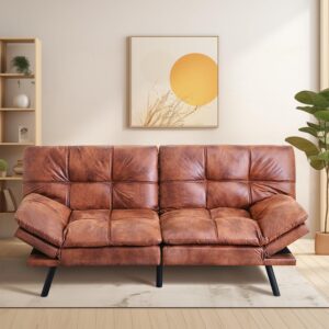 MUUEGM WXJ-sofabed-Brown-88 Sofabed, Dark Brown