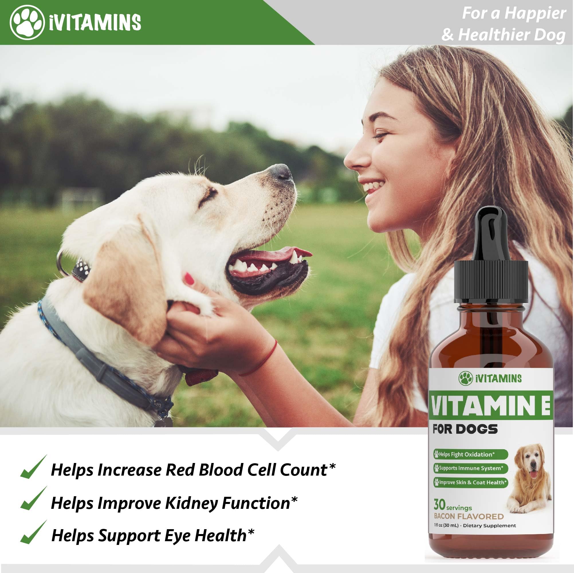 Vitamin E for Dogs | Vitamin E Dog | Vitamin E for Dog | Dog Vitamins E | Vitamin E Canine | Vitamin E Supplement for Dogs | Vitamin E Oil Dog | Dog Vitamins | Dog Immune Support | 1 fl oz