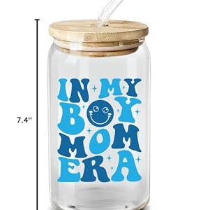 NewEleven Christmas Gifts For Mom, New Mom - Gifts For a Mom of Boys, Pregnant Mom, Expecting Mom, Mama, Mom To Be, Mommy To Be - 16 Oz Coffee Glass