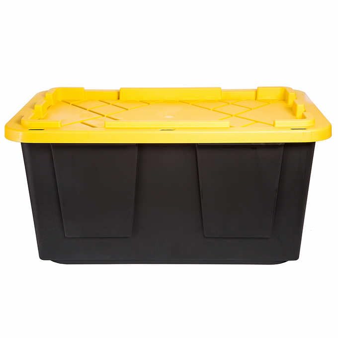 Generic 27 Gallon Storage Containers - Stackable Storing Bins (4 Pack), 743429