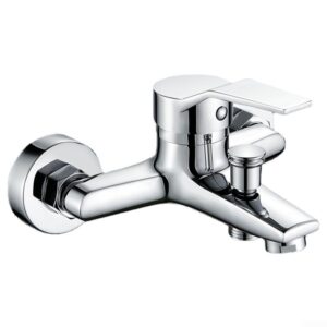 bathtub shower faucet, zinc alloy basin shower fixture triple bathtub faucet hot & cold water mixer valve shower mixer valve control switch bath tap, g1/2inch