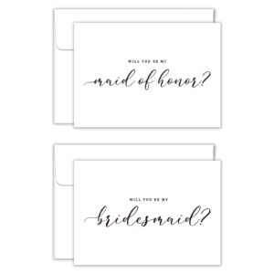 cgbrspacex will you be my bridesmaid cards (6 packs), bridesmaid proposal cards, 4 bridesmaid cards, 2 maid of honor cards, wedding card with 6 envelopes