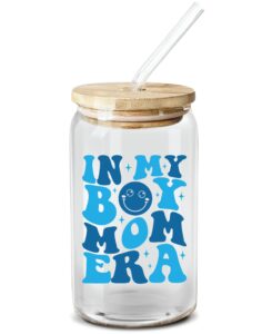 neweleven christmas gifts for mom, new mom - gifts for a mom of boys, pregnant mom, expecting mom, mama, mom to be, mommy to be - 16 oz coffee glass