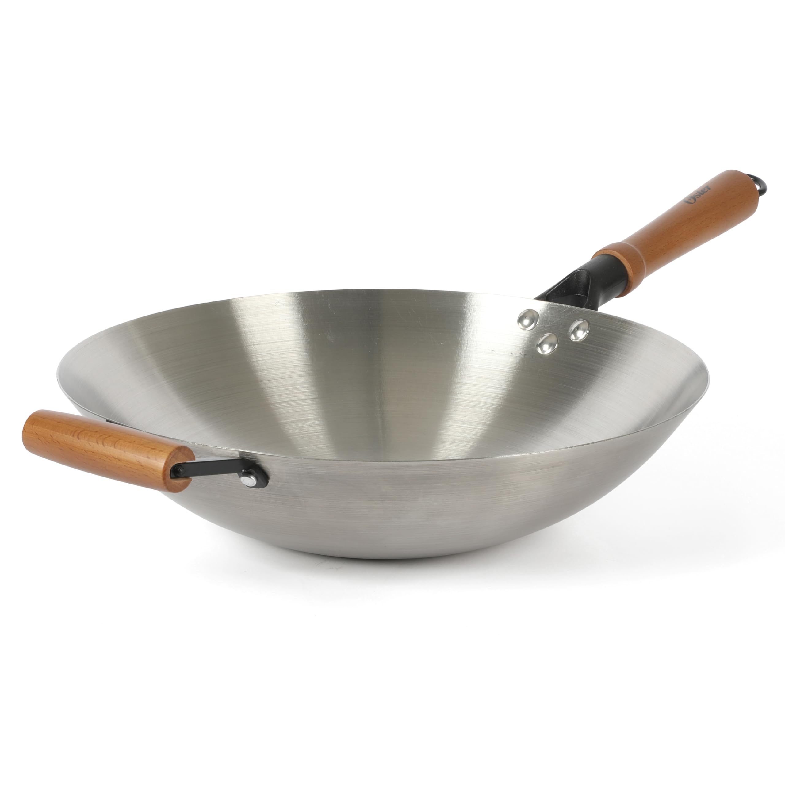 Oster Sangerfield 14 Inch Stainless Steel Wok w/Wood Handles