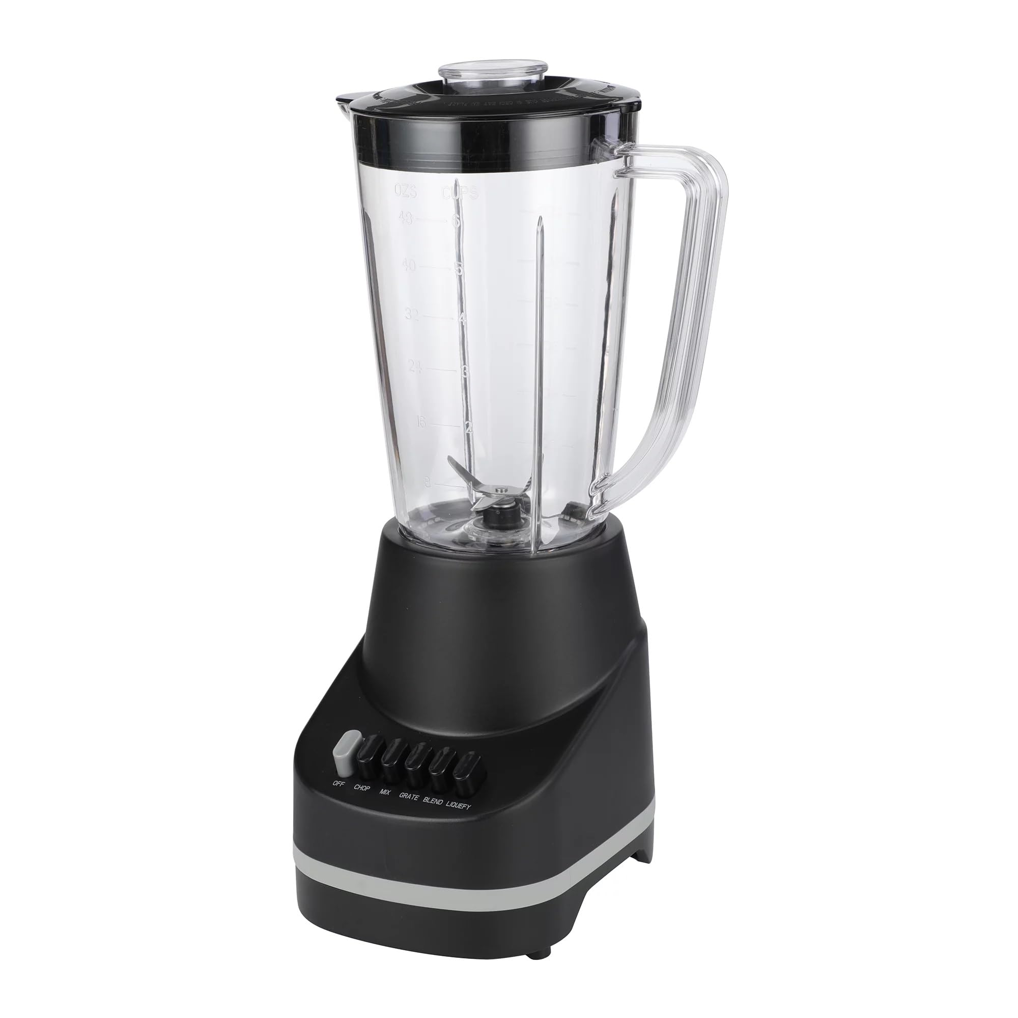 AdoSia 6-Speed Blender with 48 oz/1.5 L Pitcher, Black, New